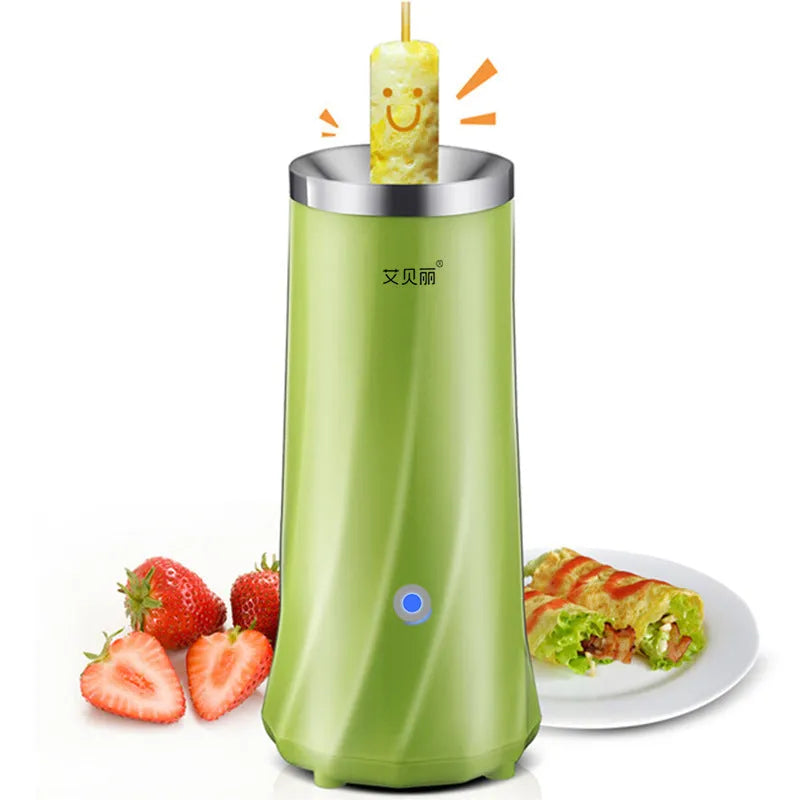 Mini breakfast machine in beige white or green colour with automatic function