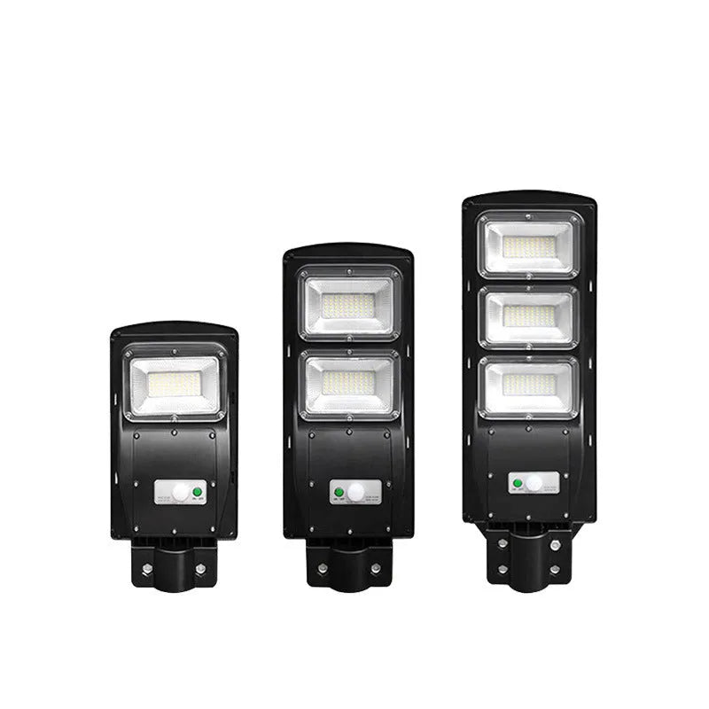 Integrated solar street light unit with LED illumination for outdoor household use