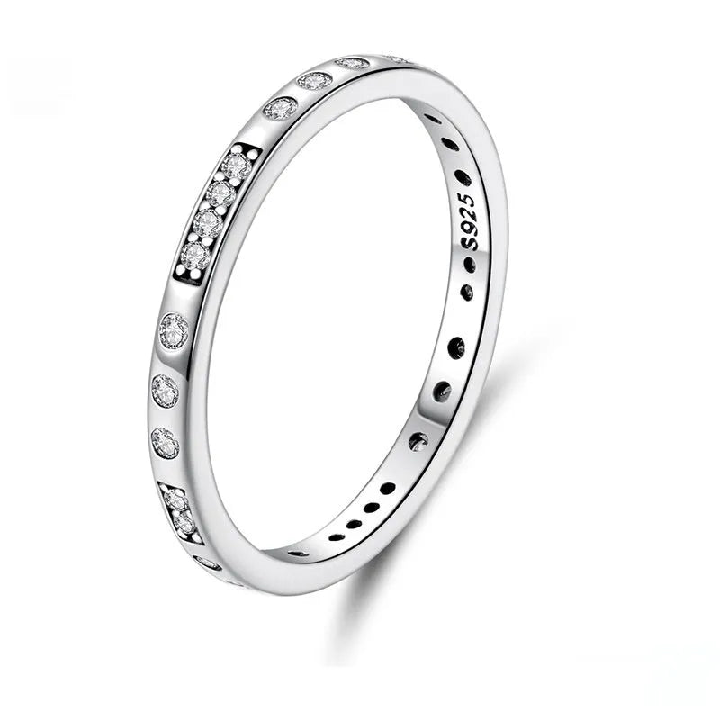 Silver Moss Password I Love You ring with oxidised black finish showing simple bracelet design