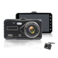 B6T dual lens driving recorder mounted on front windshield with 170° wide angle lens