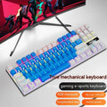 K87 mechanical keyboard with green or red axis switches in selected colour option