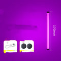 Blue and purple rechargeable LED photo fill light tube stick in 17cm, 32cm and 52cm lengths