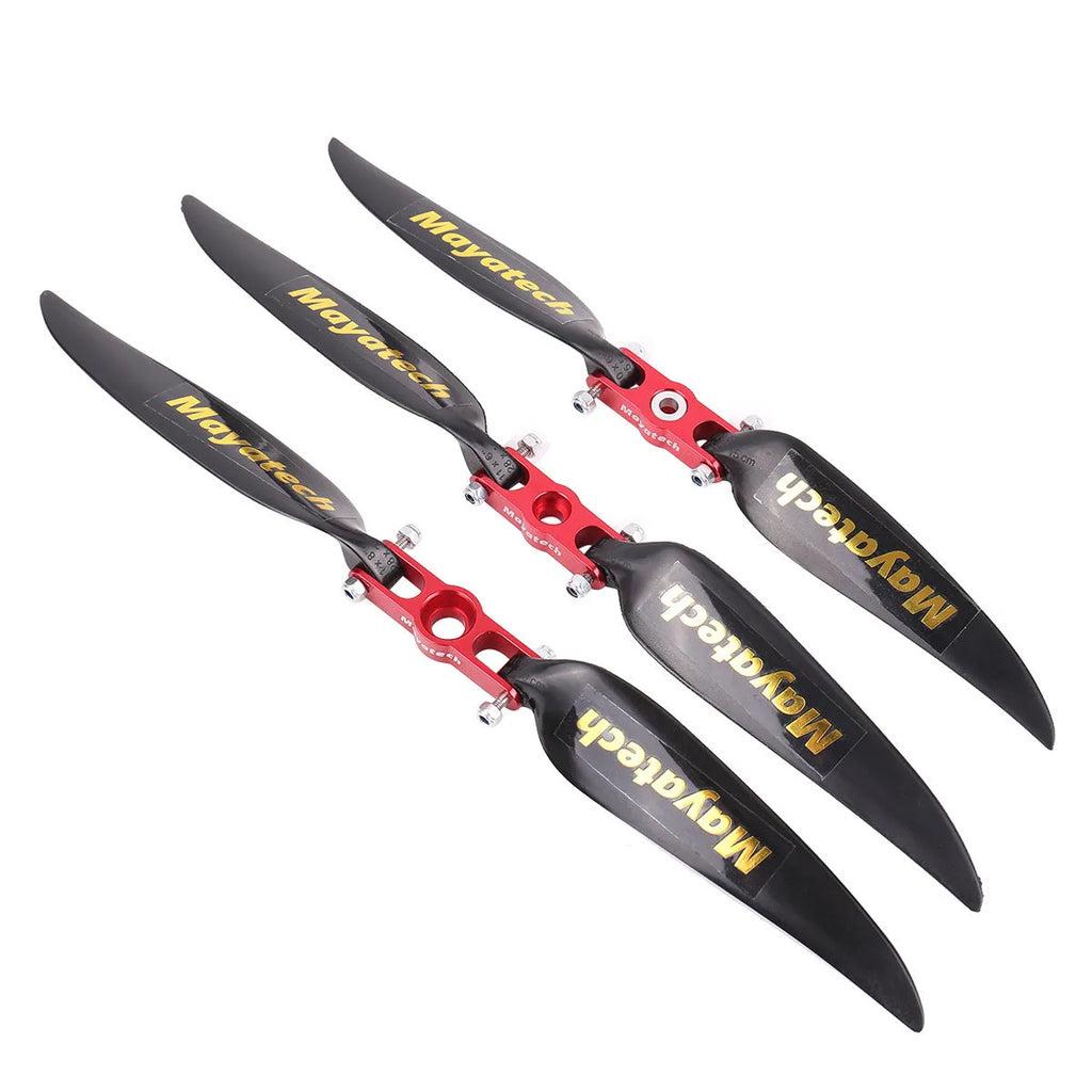Black nylon glider noise reduction paddle with folding fittings, dimensions 12 by 6.5 centimetres.