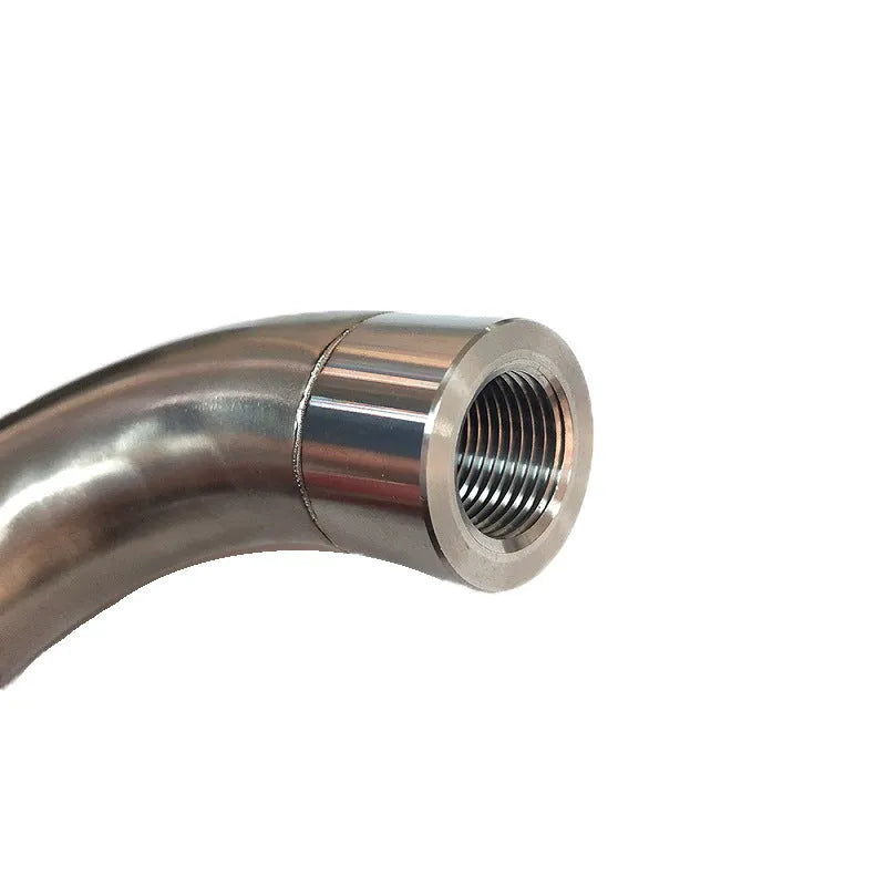 M18 x 1.5 automotive temperature sensor adapter with gas flow cross over function