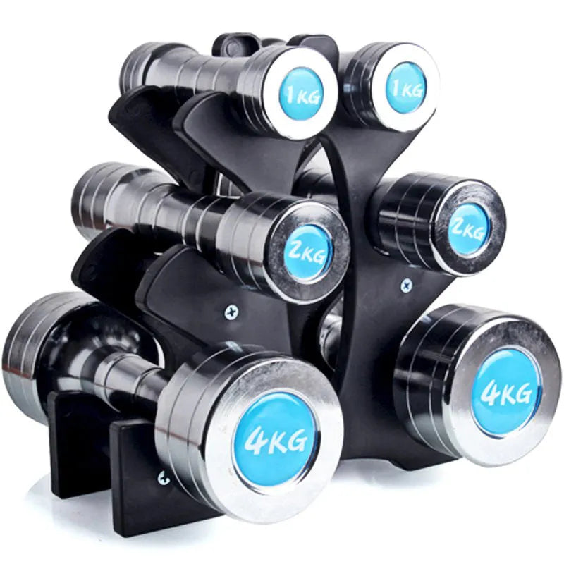 PVC dumbbell rack stand home storage holder for fitness weights