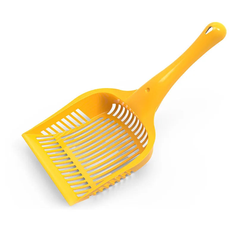 Blue plastic cat litter scoop for cleaning cat toilet trays