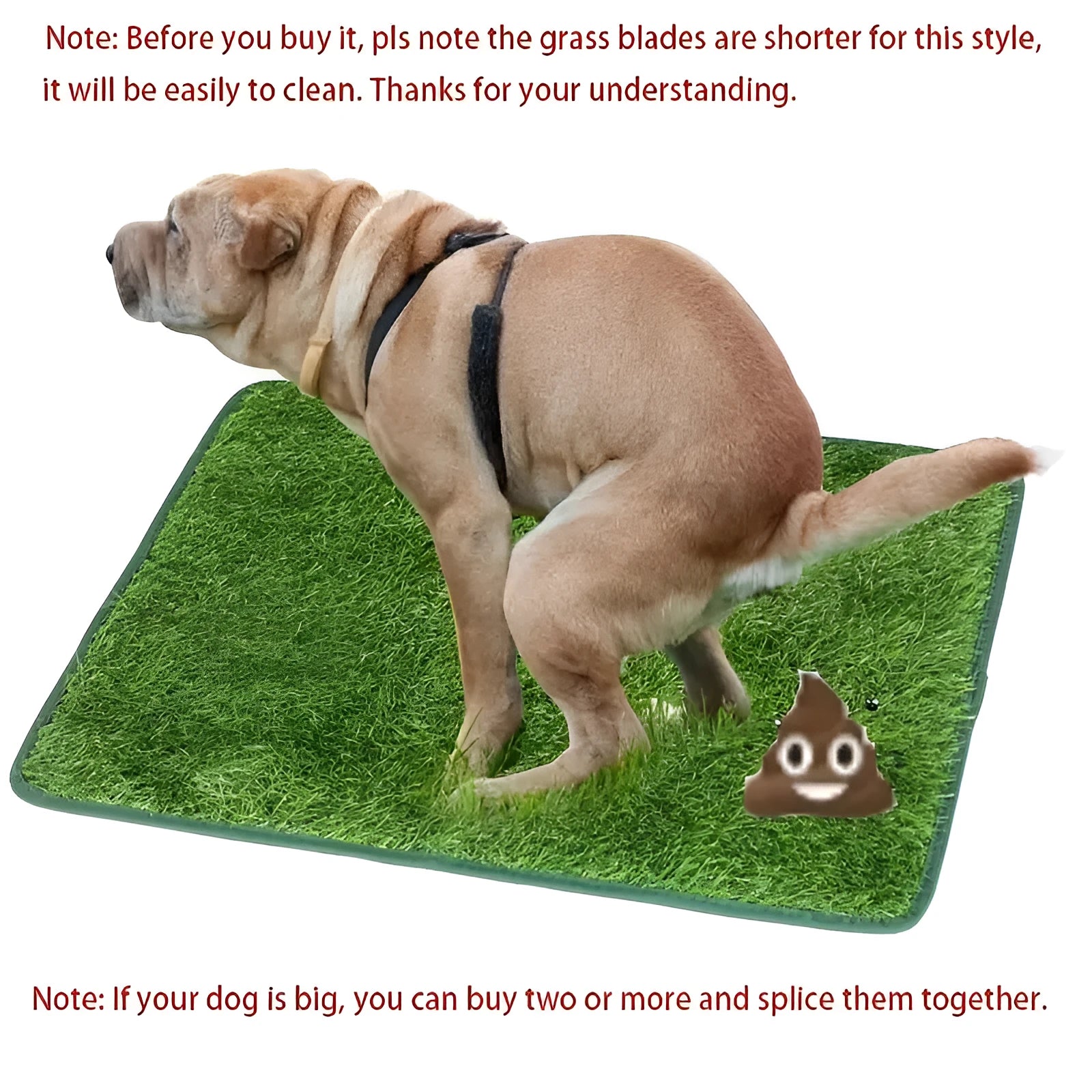 Artificial grass dog toilet training mat in three sizes for cats and dogs