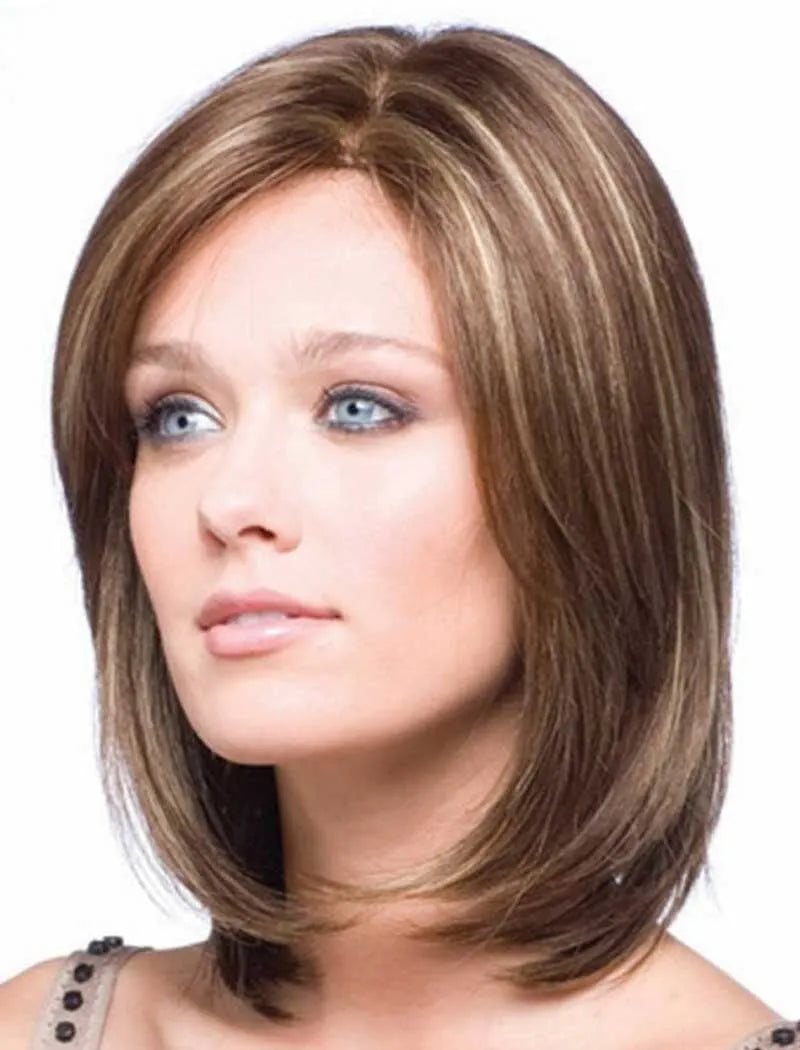 Short wig for women, European American style, 35cm length, matt high temperature wire fibre, colour Wig8126