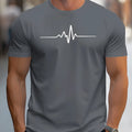 Men's loose fit 3D sports letter pattern short sleeve t-shirt in multiple colour options