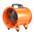 8-inch titanium steel industrial axial flow fan with 7 blades for ventilation and dust removal