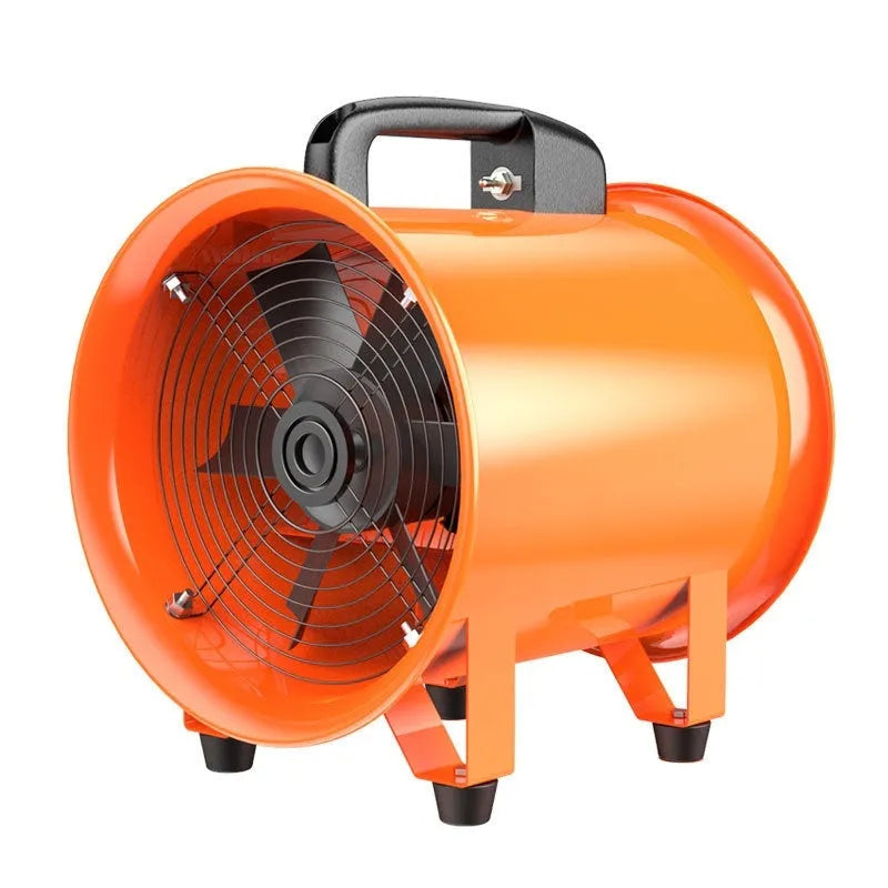 8-inch titanium steel industrial axial flow fan with 7 blades for ventilation and dust removal