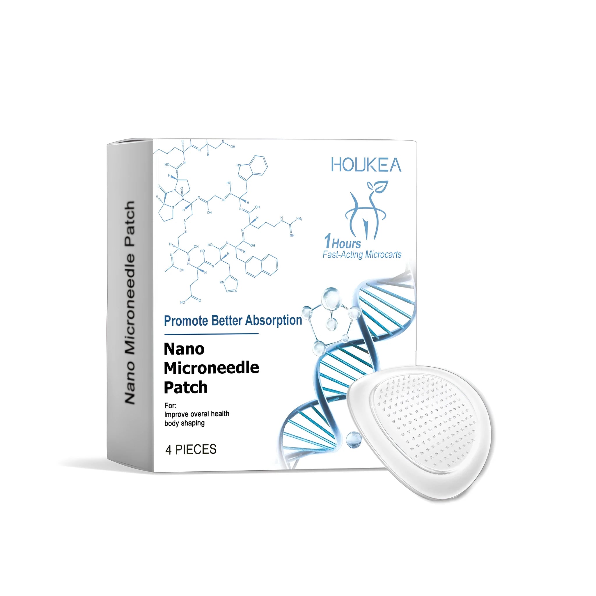 Four nano microneedle patches with traditional Chinese herbal ingredients