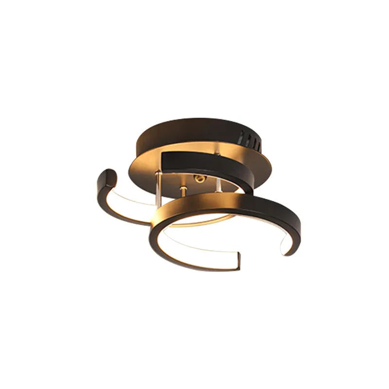 Commercial corridor lighting fixture with LED lights and remote control for hotel restaurant installation