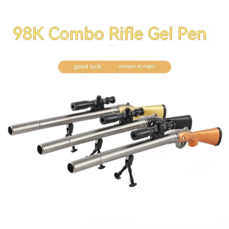Marvel Eating Chicken 98K Sniper Rifle plastic gel pen with 0.5mm tip and black refill