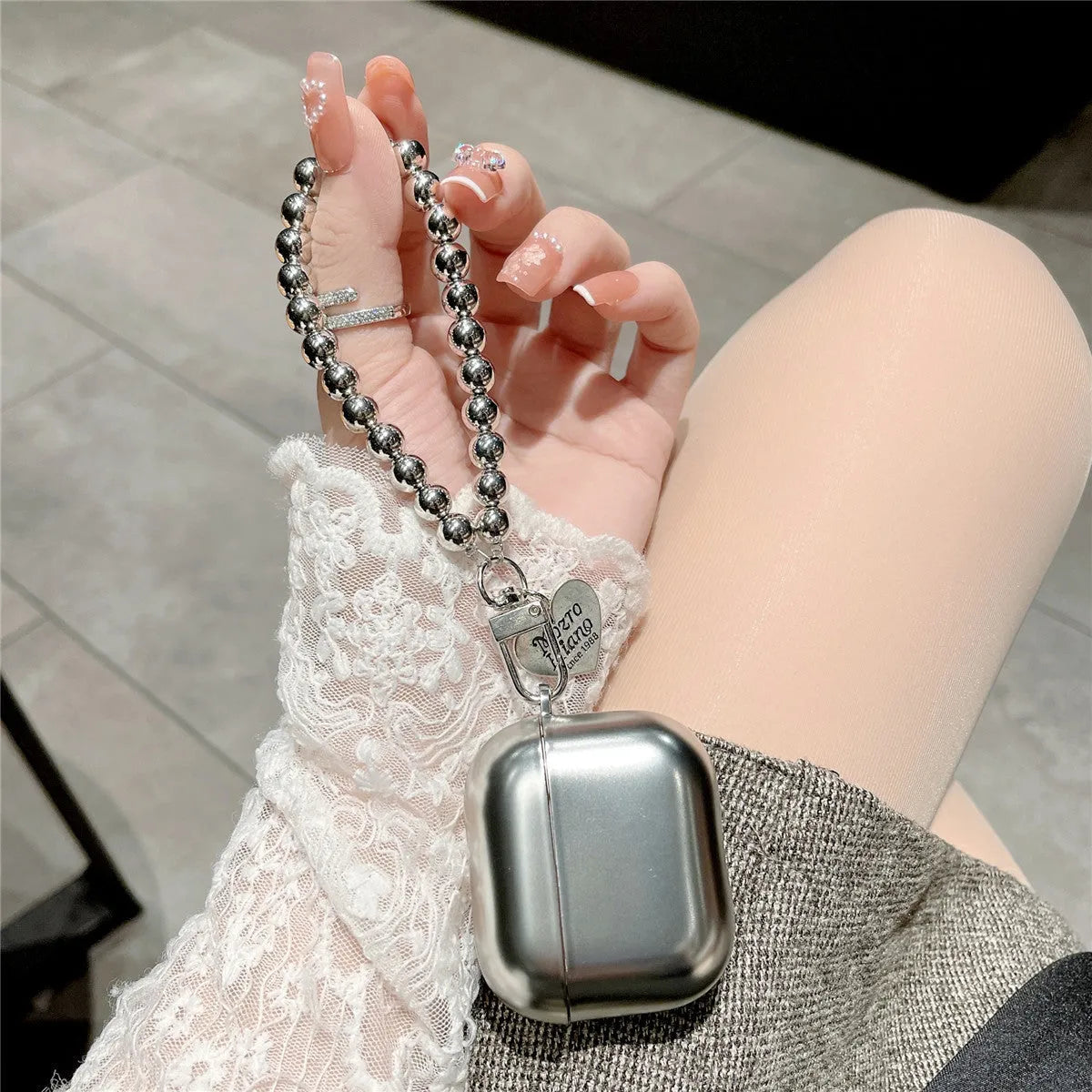Matte plating electroplating finish AirPods protective case for AirPods 4, AirPods 3 and AirPods Pro 2