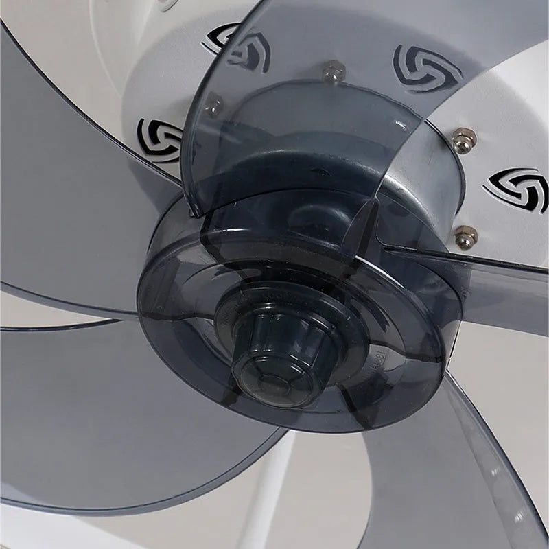Nordic ceiling fan light with remote control in gold finish, 50cm diameter