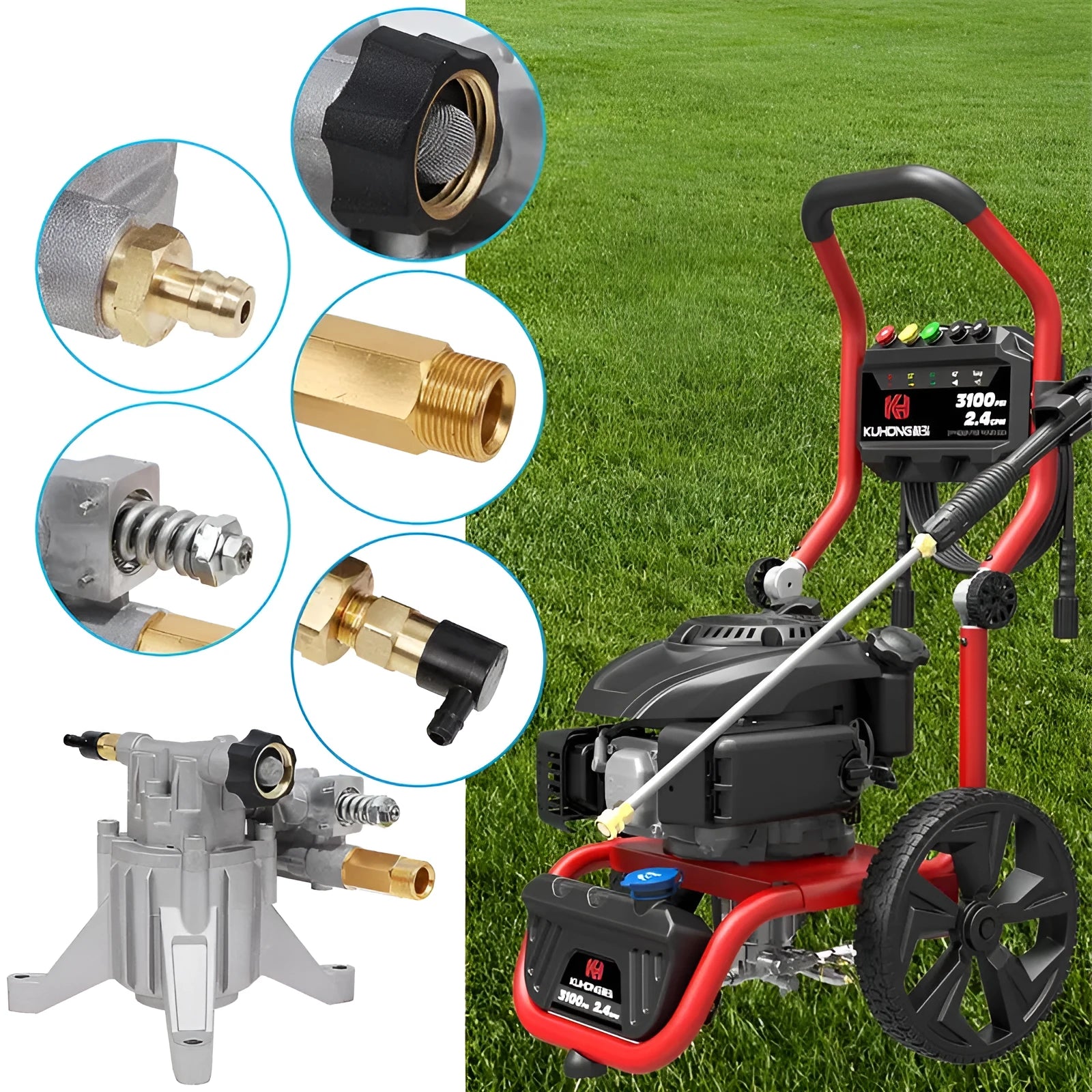 P170 swash plate aluminium gasoline pump for high pressure cleaning machine accessory