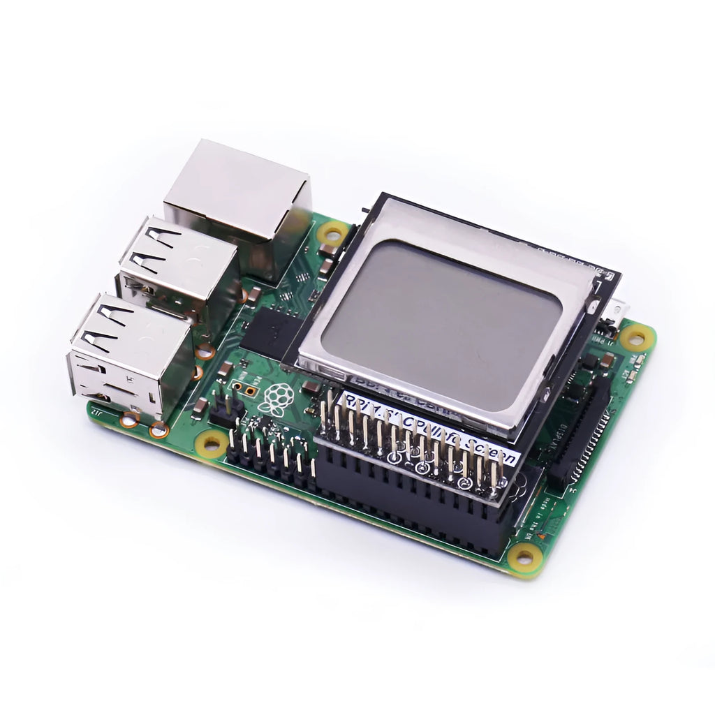1.6 inch LCD display for Raspberry Pi showing CPU information with backlight switch