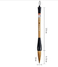 Large traditional Chinese wrist calligraphy brush with wolf and sheep hair bristles for ink painting