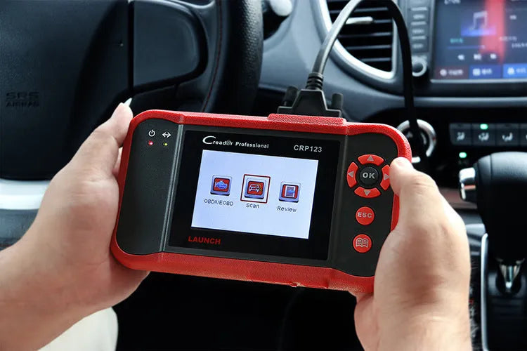 CRP123 automotive fault detector diagnostic equipment with card reader and cables