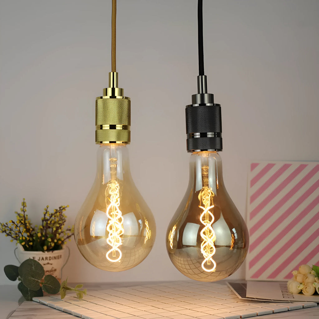 Double helix golden LED soft light strip measuring 110mm by 200mm.