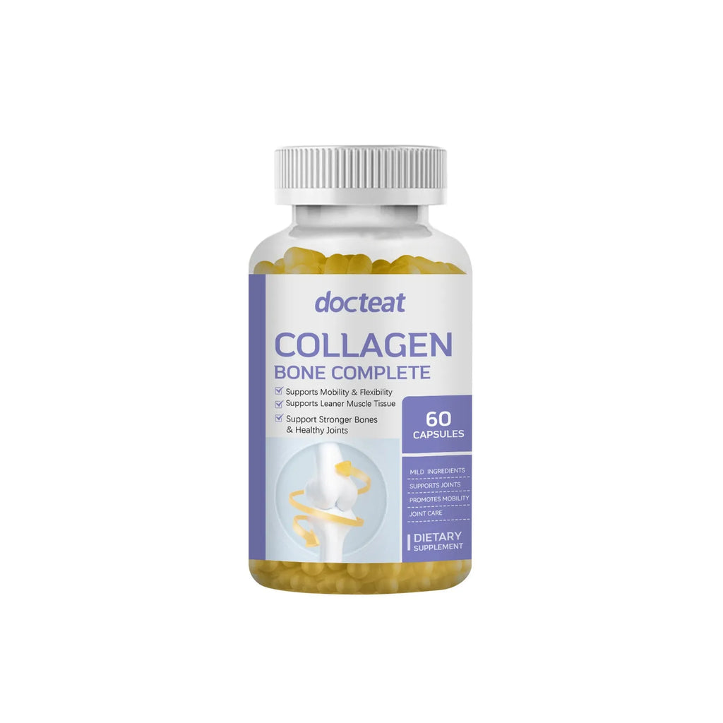 Collagen capsules with multivitamin vitamin C D3 K2 and calcium 60 capsules supplement
