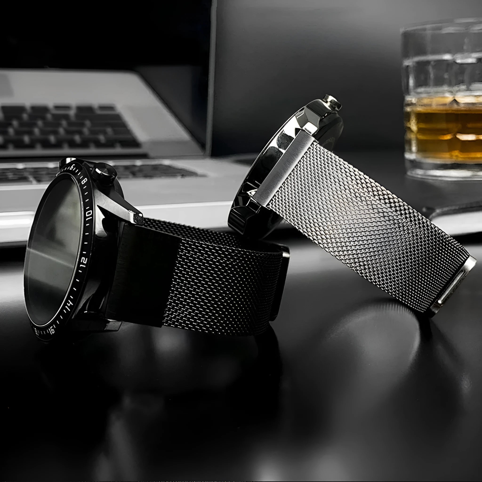Stainless steel watch strap body for Garmin Fenix 7X 6X in silver black gold rose gold