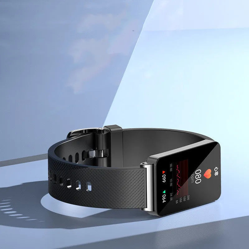 EP08 Smart Bracelet with touch display and TPU strap in black, gold, or silver colour options