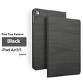 Universal Apple iPad protective cover in imitation leather with sleep bracket function, shown in sapphire blue colour