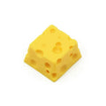Yellow resin cheese keycap for mechanical keyboards with MX stem compatibility