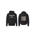 Black drop-shoulder sleeve hoodie in European and American sizing for leisure sports