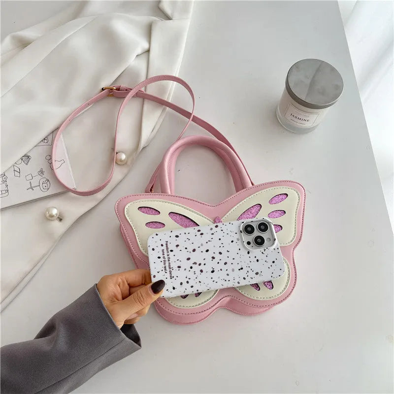 Square crossbody shoulder bag in PU leather with contrast colour detailing measuring 27cm