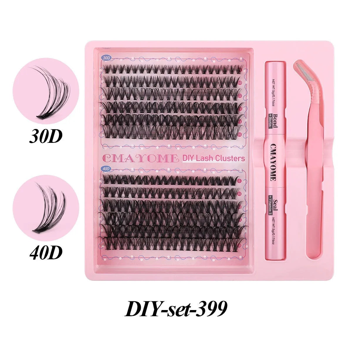 DIY single cluster false eyelashes individual artificial fibre lashes 15.5cm length