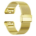 Stainless steel watch strap body for Garmin Fenix 7X 6X in silver black gold rose gold