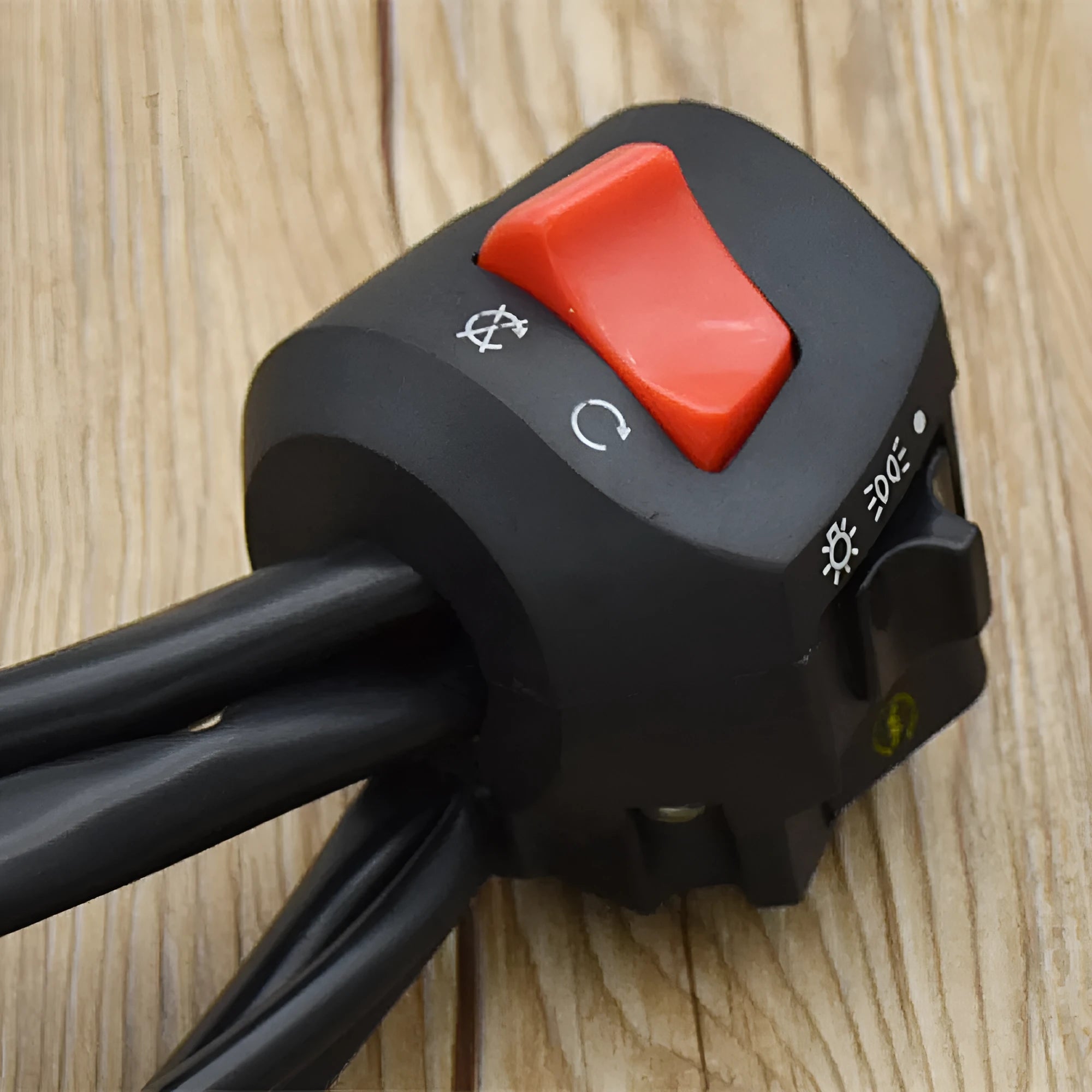 Zongshen Longxin tricycle handlebar switch kit right seat type with 47cm colour coded wires