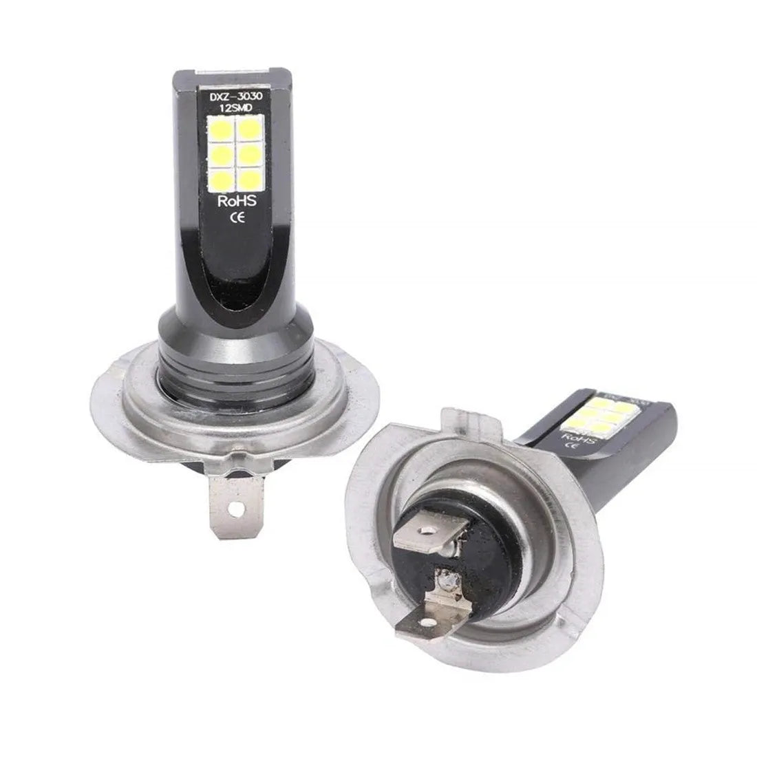 H7 3030 12SMD 110W LED car fog light with aluminium housing.