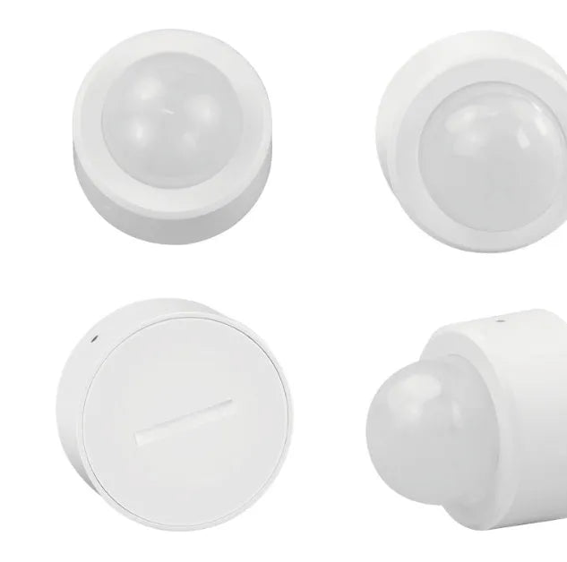 White wireless infrared body sensor for home automation with ZigBee 3.0 connectivity