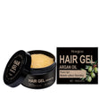 Bottle of Moroccan Nut Oil Setting Gel 100ml with hyaluronic acid and vitamin E for hair styling