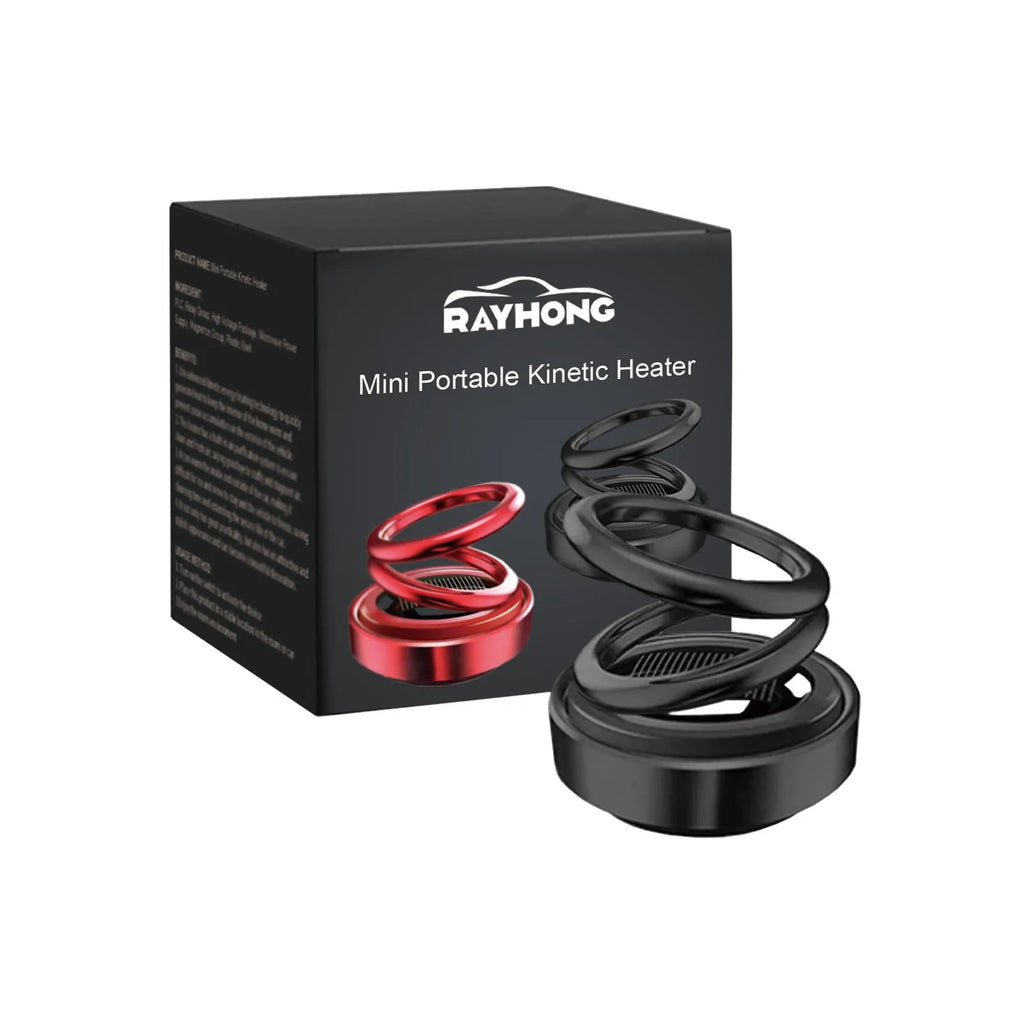 Miniature black vibration radiator for car heat dissipation measuring 5.1cm with fragrant tablets