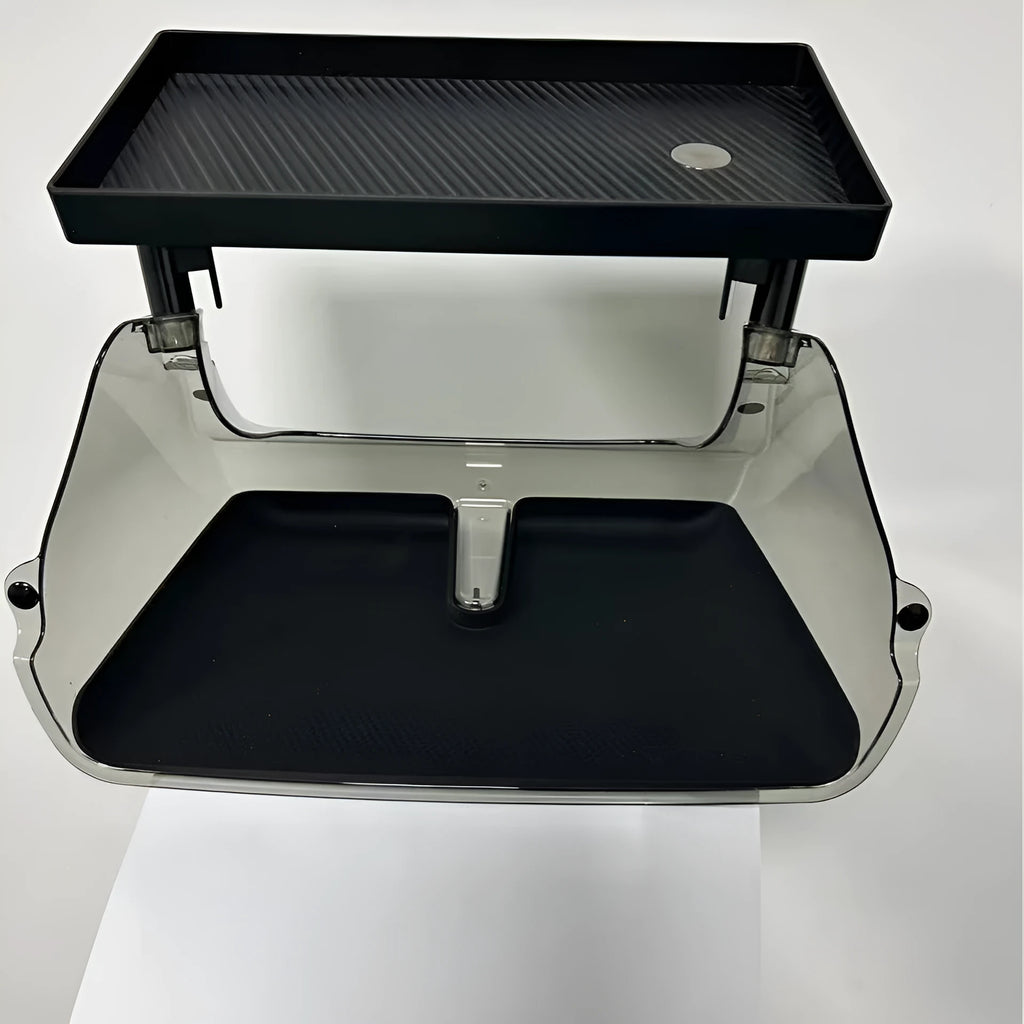 Black ABS storage tray for Tesla Model 3 and Y centre console under the touchscreen