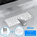 Ultra-thin wireless keyboard and mouse combo in black, gun colour, or silver with protective keyboard cover