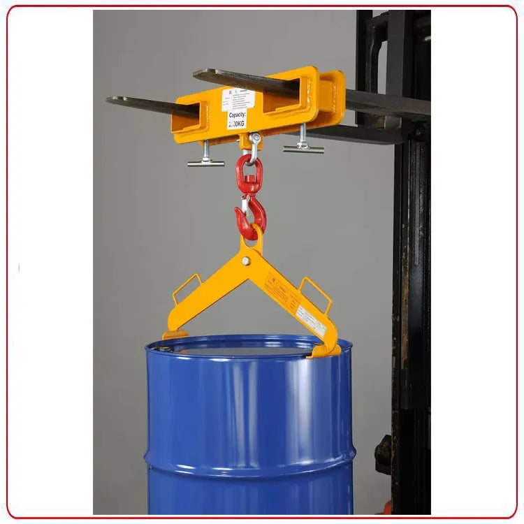 MK forklift crane hook with rotatable head and safety locking device, made of iron