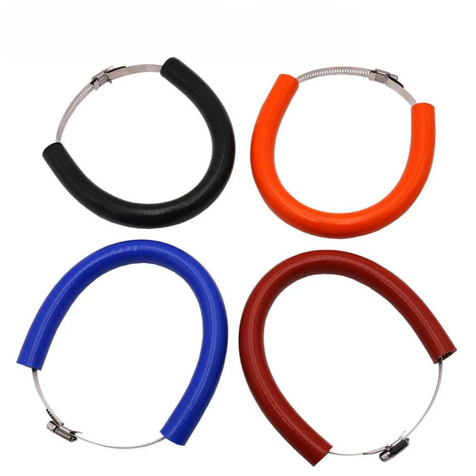 Universal motorcycle exhaust pipe anti-drop wring gasket in black blue orange colours