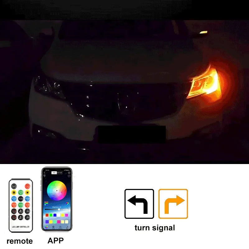 Automotive engine cover LED light strip kit for General Motors vehicles in 1.2m, 1.5m, or 1.8m lengths
