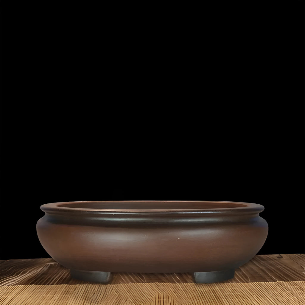 Handmade classical purple sand flowerpot measuring 58cm for indoor desktop plant decoration