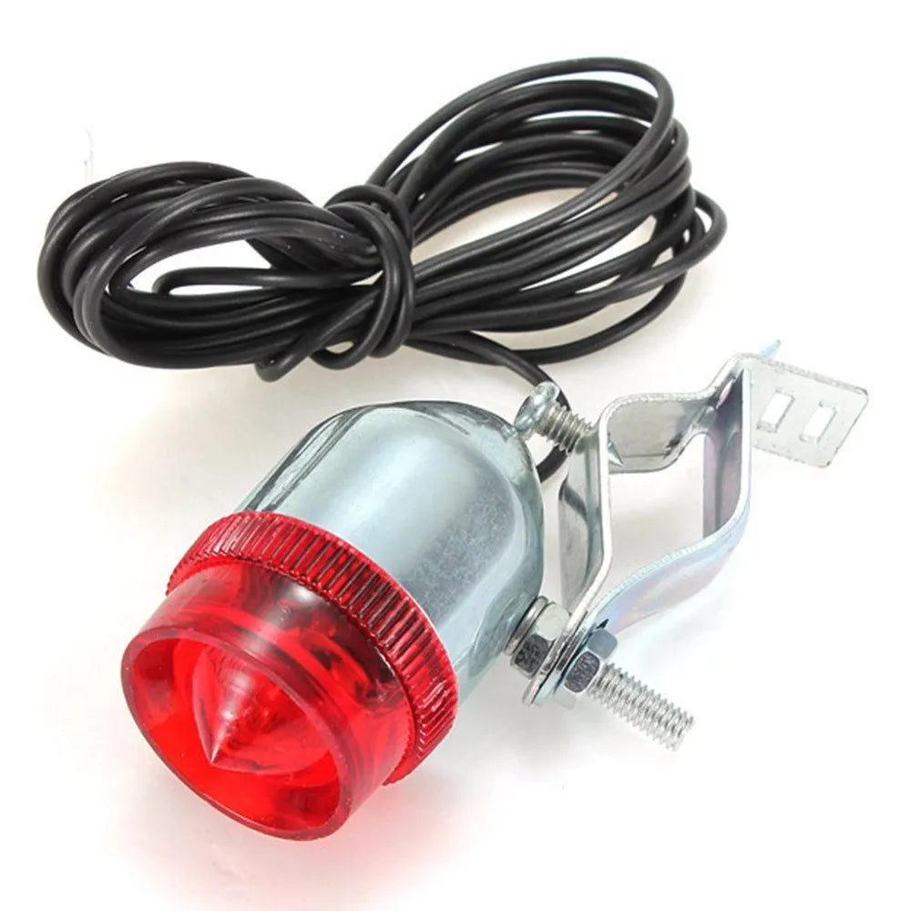 Silver bicycle dynamo generator light set with friction drive mechanism for front and rear lighting