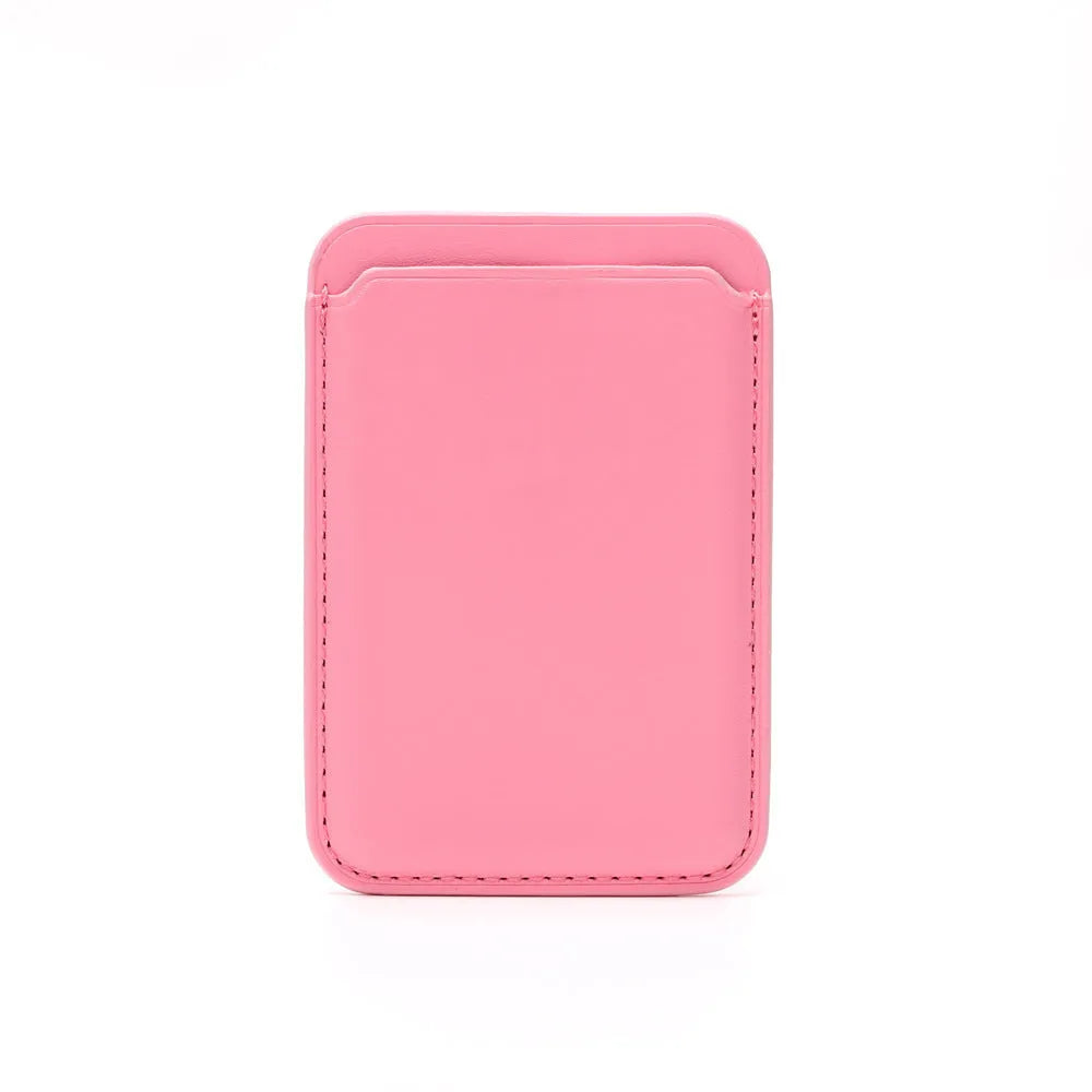 PU leather MagSafe wallet case for iPhone with built-in magnetic card holder in multiple colour options