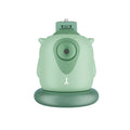 Dark green intelligent follow-up gimbal with 360 degree rotation and AI face recognition technology