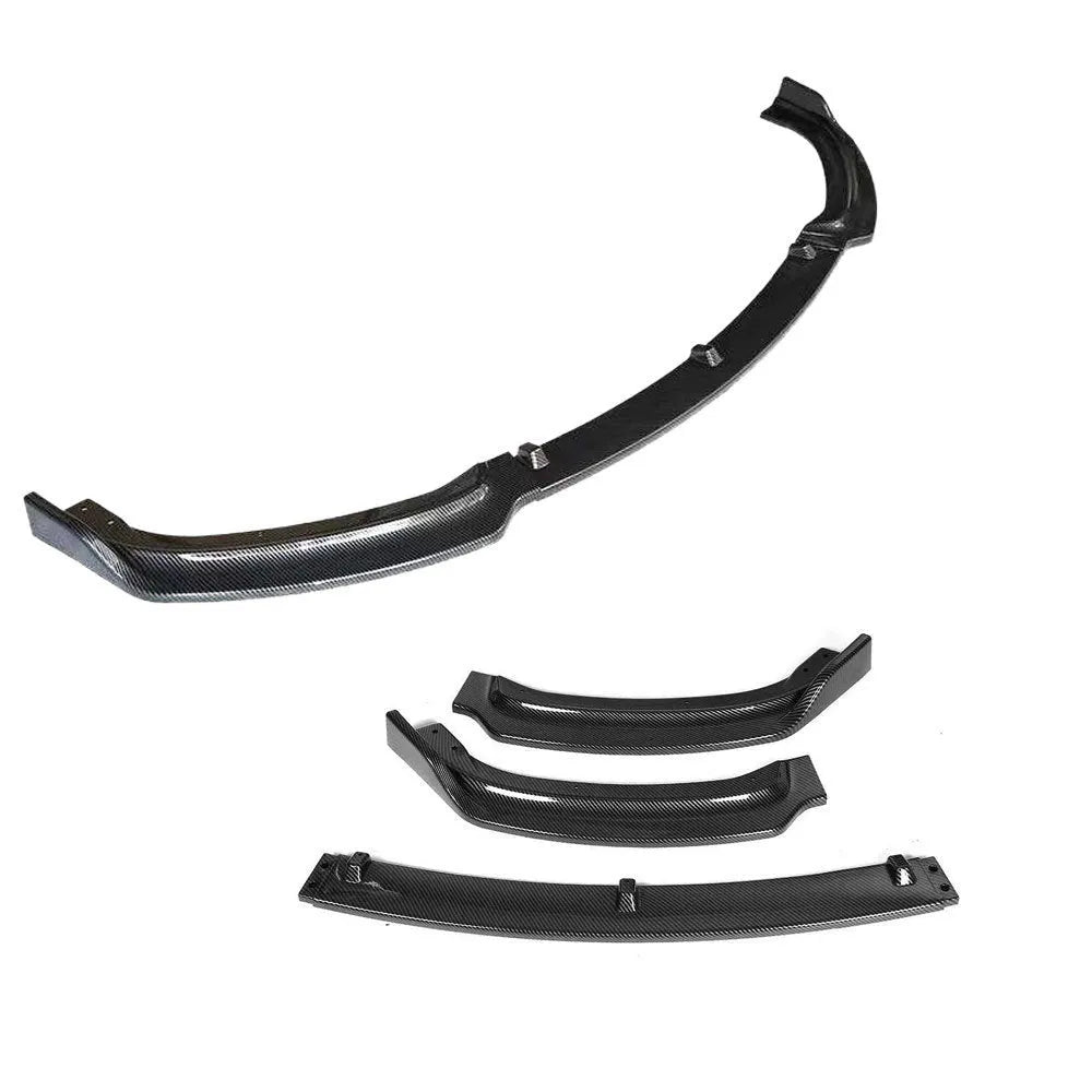 Bright black PP front bumper lip spoiler for BMW F30 F35 3 Series, 96cm long