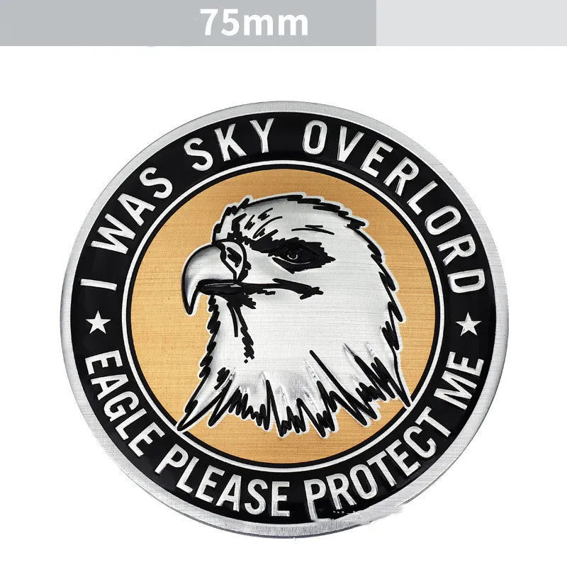 Aluminium car body sticker metal badge for vehicle exterior modification in animal designs